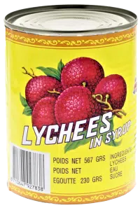 Lychees in syrup